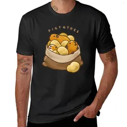 Heren polo's Pigtatoes T-shirt blanco T-shirts Leuke kleding heren