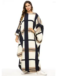 Vestidos casuais femininos elegantes maxi 2023 luxo morcego manga longa ponto abaya árabe muçulmano turco festa à noite robe vestidos