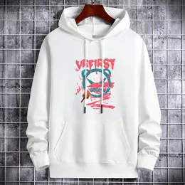 Luvtröjor för herr Tröjor Anime Luvtröja Herrkläder Vinter Bomull T-shirts Kappor Träningsoverall Casual Varm Stickad Sport Toppar Jackor Tröja 230706