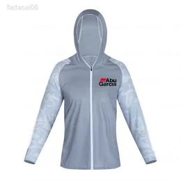 Acessórios de pesca masculino manga longa roupas de pesca ao ar livre respirável com capuz pesca ciclismo camisas de acampamento anti uv roupas de pesca esportiva hkd230706