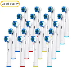 Cabeças de escova de dentes 20pcs Oral A B Sensitive Gum Care Substituição de escova de dentes elétrica cabeças de escova de cerdas macias 230705