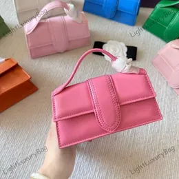 Lüks el çantaları moda çapraz gövde omuz çantaları tasarımcı j marka deri el flep bamnino palm desen tote le bambino mini versiyon küçük kare çanta 230706