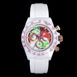 Relógio caro de edição limitada Pintura mundialmente famosa Universo relógio série cerâmica esportes lazer desgaste de negócios safira o relógio de luxo mais artístico