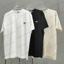 Мужские футболки Винтаж Kith Tshirts коробка маленькая круглая шея с коротким рукавом хлопок простой писем с рассылкой футболка для мужчин женщин T230707