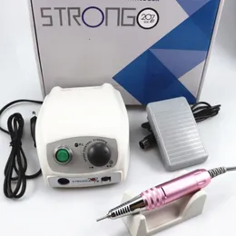 Zestaw do manicure Strong 210207B Elektryczna wiertarka do paznokci 65W Frezarka do Manicure Pedicure Wiertarka do paznokci Urządzenie do Manicure Machine Tool 230706