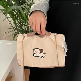 Borse cosmetiche Borsa da donna di design di cartoni animati Borsa da donna di grande capacità per ragazze femminili Borsa da viaggio in nylon da donna