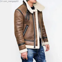 Men's Jackets KANCOOLD Men's Leather Jackets Autumn Winter New Casual Motorcycle PU Jacket Coats Warm Fur Liner Lapel Jackets Outwear Top 826 Z230710