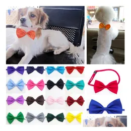 Dog Apparel Tie Neck Ties For Christmas Festival Party Cat Pet Headdress Adjustable Bow Accessories T2I5255 Drop Delivery Home Garde Dhapv