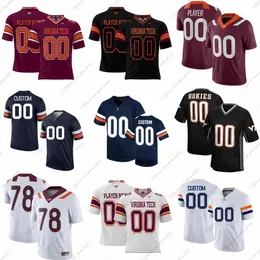 Personalizzato NCAA Virginia Cavaliers College Football Maglie Tiki Barber Charles Haley Brosterhous Colandrea Crawford Lane Jr. Muskett Rayman Sherwood Spell Woolfolk