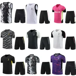 2023 New Juve Tracksuits 축구 훈련복 22/23/24 Juve Soccer Jerseys 키트 조깅 키트 Chandal Futbol Surgetement Foot Short Sleeve Sportswear S-2XL