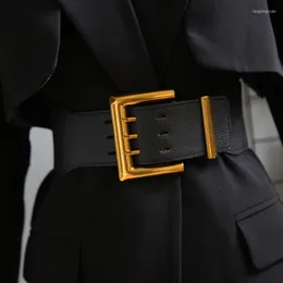 Belts Elastic Waistband Ladies Wide Fashion Hundred Matching Suit Coat Girdle Decoration Waist Belt For Women Luxury