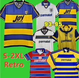 Parma Retro Futbol Formaları Ev Fuser Baggio Crespo Ortega Cannavaro Futbol Gömlek Buffon Thuram 01 02 03 93 95 98 99 00 2001 2002 1998 1999 1995 1997 futbol Camisa