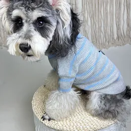 Весна летняя одежда для собак вязаная жилетка Slim Fit Pet одежда ткань мягкая тонкая домашняя одежда полосатая собачья одежда