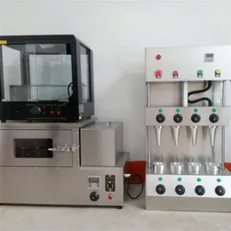 LINBOSS Beliebteste Maschine zur Herstellung von Pizzakegeln, kommerzielle Pizzaofenmaschine und Vitrine für gesunde Snacks