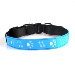 Hundhalsband Safety Glow In Night Flash Light Halsband USB Uppladdningsbart 15 lägen Blinkande Led Pet Colla