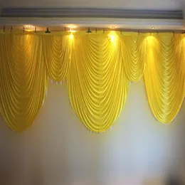 6m wide swags valance wedding stylist designs backdrop Party Curtain drapes Celebration Stage Performance Background decoration334N