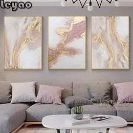 Cross-Stitch Full Square/round Drill Triptych Rose Gold Abstract Diamond Painting Water Flow Shape Modern Home Decor Embroidery Cross