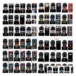 Party Masks High-Quality Digital Printing Women And Men Magic Headscarf Sunsn Outdoor Riding Mask Fishing Neck Skl C0225 Drop Delive Dh7Da