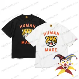 Camisetas Masculinas 2023ss Tiger Print HUMAN MADE T-Shirt Men Women T-shirt Top Tees de melhor qualidade T230707