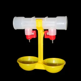 Other Pet Supplies Chicken Drinking Fountain Double Hanging Cup Ball Nipple Drinkers ID25cm Quail Feeders equipment 10 Pcs 230706