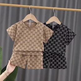 Kids Tracksuit Baby Clothing Sets Infant Boys Girls Sport 티셔츠 반바지 2pcs 세트 유아 액티브 의류 디자이너 옷