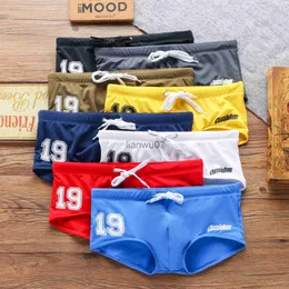 Herren-Bademode, bedruckte Buchstaben für Herren, niedrige Taille, bequem, Strand-Shorts für den Strand, Bademode, Schwimmen, männliche Slips, Dropshipping, sexy Sommer-Beachwear J230707