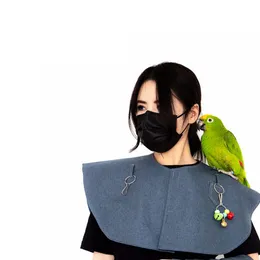 Parrot Anti-Scratch Shoulder Arm Protector Anti-Bite Shoulder Pad Fralda Poop Shawl for Parrot Hang Bird Tornozeleira Brinquedos para Pequenos Periquitos Médios Pombinhos Pombinhos