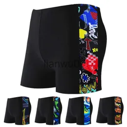 Męskie stroje kąpielowe 1PC Summer Szybkie męskie Mężczyźni Swimsut Maillot de Bain Boy Swim Suits Bokser Shorks Swim Trunks Surf Surf Losowy kolor J230707