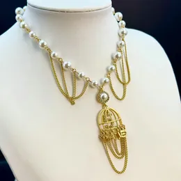 Designer smycken pärla strass hänge halsband tröja newlace kedja pärl halsband för kvinnor smycken gåva 10 stil