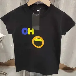 camiseta infantil designer camiseta infantil para roupas de bebê roupas infantis para meninos meninas tops de manga curta letras de verão preto branco y4e6