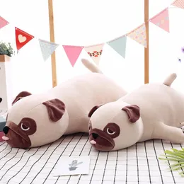 Poduszka Cute Animal Kawaii Pies Lalka Baby Sleep Prezent Urodzinowy Dziecko Dziewczyna Miękkie Uspokajać Mops Nadziewany 55 cm