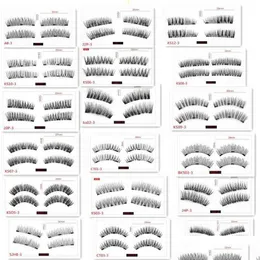 Lösögonfransar Magnetisk förlängning Ögonskönhet Makeup Accessoarer Mjukt hår Handgjort Dropship Epack Drop Delivery Hälsa Ögon Dhqj2