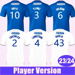 2023 24 メンズ HAGI サッカー ユニフォーム プレーヤー バージョン デイビス コーラク タベルニエ キャンウェル カマラ マトンド ホーム ブルー アウェイ サッカー シャツ ユニフォーム