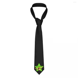 Fluga Pun Tie Shrek 3D-tryckt Cravat Street Slips Polyester