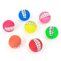 Dog Toys Chews 6 Kinds Of Pet Different Colors 7.5 Cm Enamel Vocal Teeth Ball Training Toy Supplies T3I5215 Drop Delivery Home Gard Dhbqo