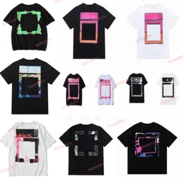 Men's T shirts New Women Fashion Tops Sports Tshirt Summer Designer Offs White t Shirts Luxury Cotton Loose T shirts Casual Short Sleeves Oil Painting