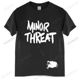Mens Tshirts Yaz Markası Tshirt Küçük Tehdit Tshirt Adımdan | Hardcore punk düz kenar dischord marka teeshirt homme üstleri 230707