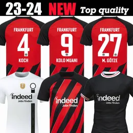 23 24 Eintracht Frankfurt Soccer Jerseys DFB POKAL FINAL 4 KOCH 27 M.GOTZE Europa kits sets LAMMERS KOSTIC Men Set Shirt BORRE HAUGE 2023 2024 football shirt