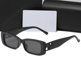 Роскошные дизайнерские солнцезащитные очки Fashion Small Rectangle BB Logo Women Men Men 0096 Дизайн бренда.