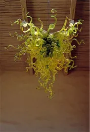 현대 고급 샹들리에 고전적인 녹색 매달려 램프 빌라 인테리어 장식 천장 조명