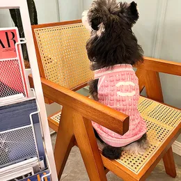 Colete outono inverno suéter para cães espessa marca roupas quentes para animais de estimação pelúcia schnauzer pomeranian colete