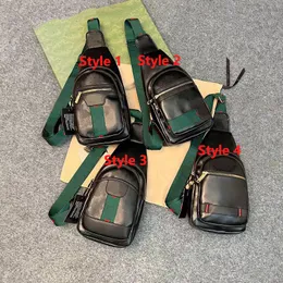 حقيبة صدرية مصممة للرجال للرجال حقيبة كروس مع حزام أخضر وحمراء في 4 أنماط haohao2612