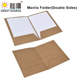 Arkivering Tillbehör Kraft Manila Folder A4 Projektrapport Dokumentfiler Mappar Papperskort Folder25PCS 230706