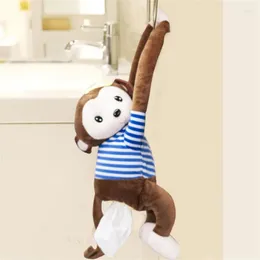 Storage Bags Creative-Monkey Tissue Box Napkin-Paper Holder Cartoon Cover Paper For Car Home Bathroom Office