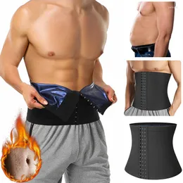 Men's Body Shapers Mens Abdomen Reducer Fitness Sweat Trimmer Slimming Belt Waist Trainer Belly Shapewear Ultra Light Slim Corset Sauna
