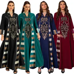 Bliski Wschód Eid Gulf Dress Dubai Saudi Arabi Arab Kuwejt Women Muzułmańskie koraliki Jalabiya Dress