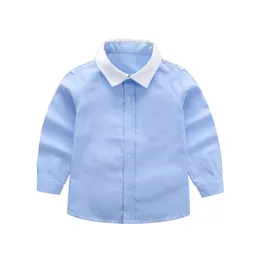 레깅스 Ienens 키즈 소년 신사 셔츠 셔츠 탑의 옷 아동 아기 공식면 긴 소매 상단 Tshirt 옷 블라우스