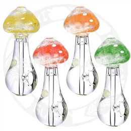 Cachimbo de água de 5,5 polegadas Cachimbos de vidro Shisha DAB Rig Cachimbo de água Freezable Bobina de glicerina Design de cachimbo de cogumelo Reciclador Acessório para fumar para Bong de tabaco