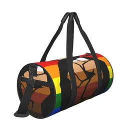 LGBT 디자이너 더플 가방 주말 여행 가방 남성 여자 수하물 창조적 인 Hanbags 45cm 대용량 토트 백 수화