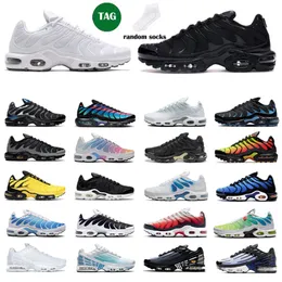 Tn Plus 3 Running Shoes Women Triple White Black Red Laser Blue Furry Oreo Unity Plus Tennis Breathable Mens Trainers outdoor Sports Sneakers Size 36-46